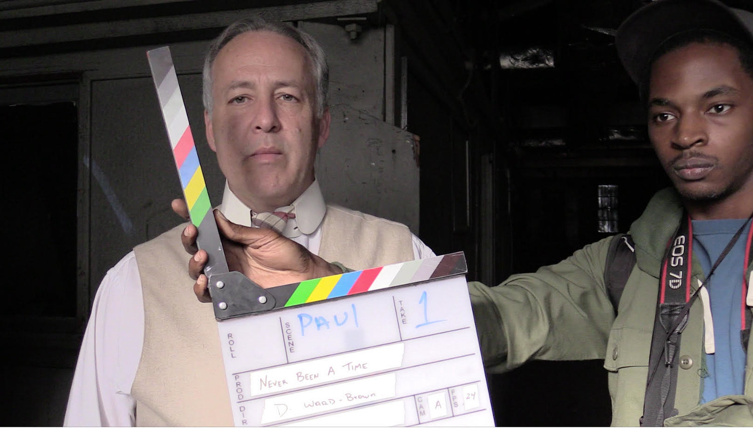 Fareed directing a CITY Productions film shoot